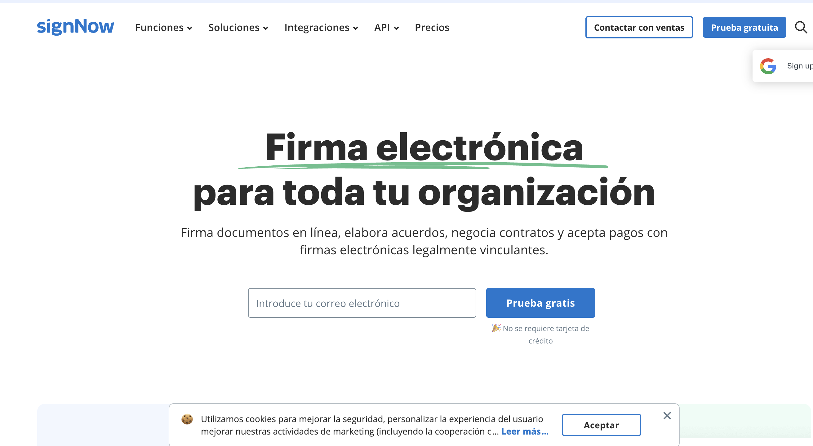 Interfaz de signNow — plantillas y gestión de documentos